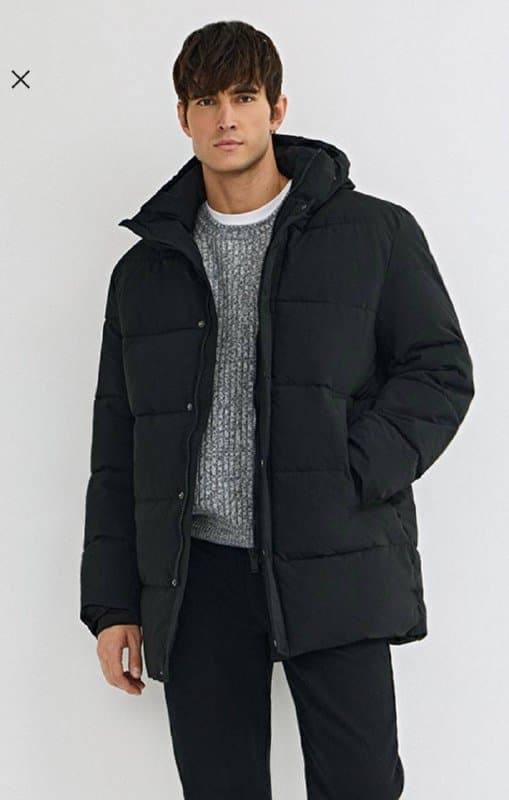 Мужской зимний пуховик Ostin черный размер S
