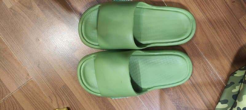 Мужские шлёпанцы зелёные 41 размер 2