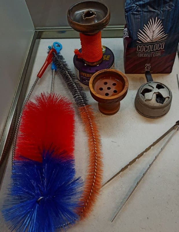 Полный кальянный набор с чашами, калаудом и аксессуарами 2