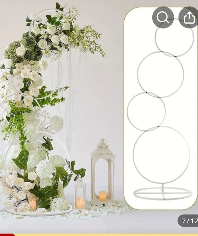 Стойки для украшения, искусственные цветы, пенопластовые шарики 3