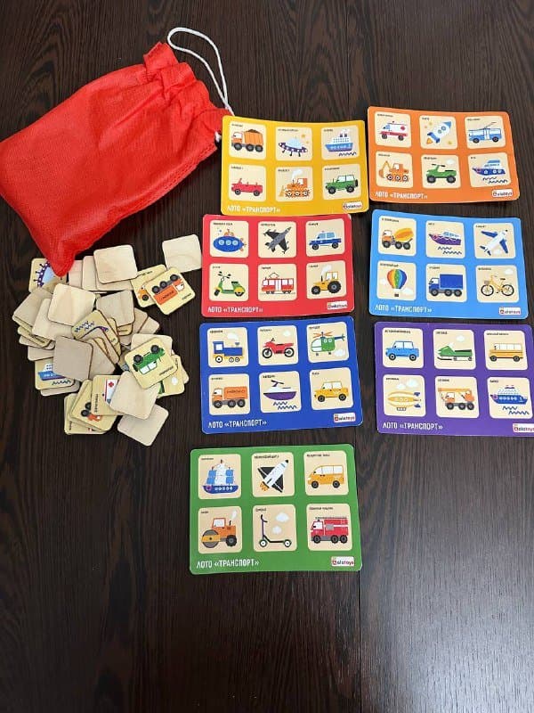 Лото транспорт, Игра ключики-замочки, Автотрек Teamsterz 1