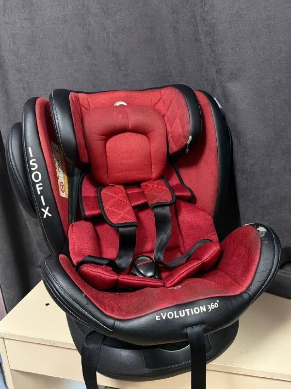 Автокресло isofix поворот 360° до 25 кг