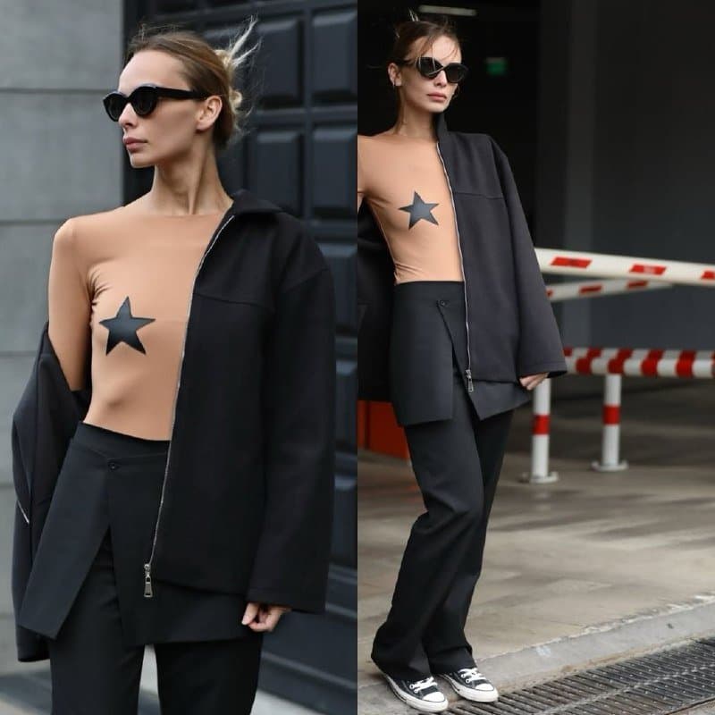 боди с открытой спиной, размер M/L, новое 2