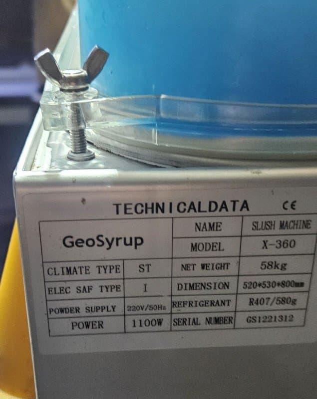 Slush machine GeoSyrup X-360 5