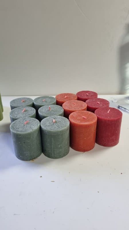 Свечи 8х7см, Свечи 10х5см