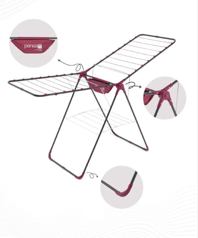 Складная сушилка для белья с сумкой для прищепок