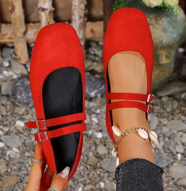 Красные туфли балетки 37 размер