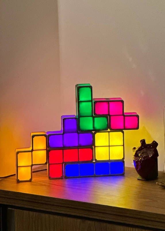 Светильник в форме тетриса