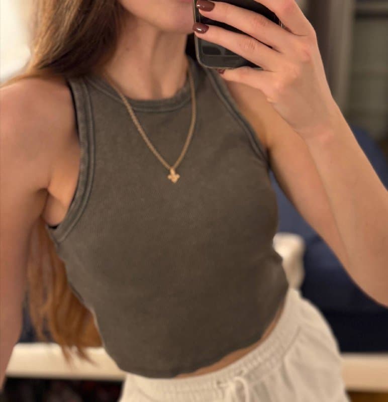 Женский розовый топ, майка графит, футболка Levi's XS/S 7