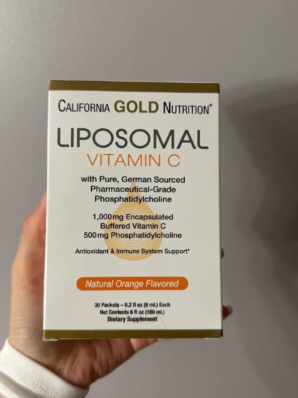 Липосомальный витамин C California Gold Nutrition 1000 мг 30 пакетиков 1