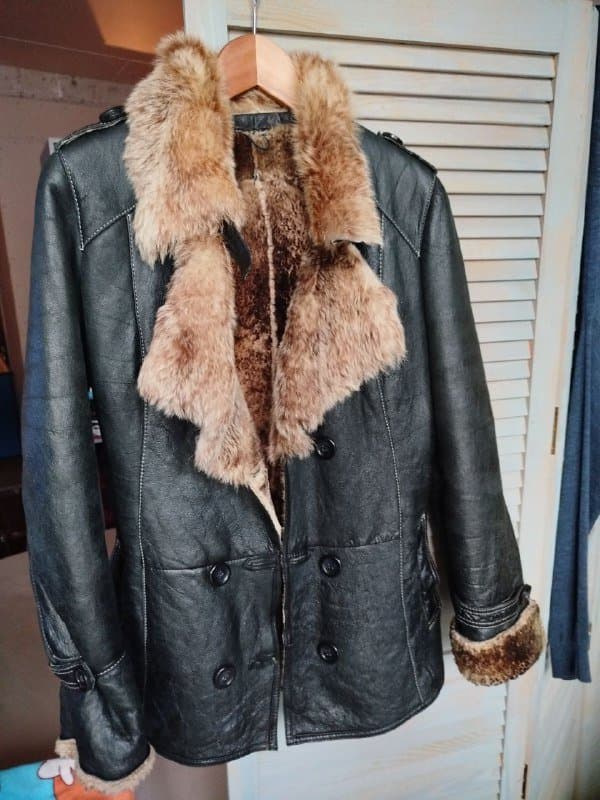 винтажная дубленка 4