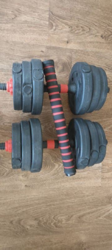 Разборные гантели со штангой по 10 кг