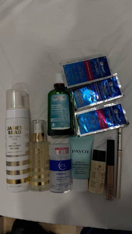 Набор косметики и средств ухода вскрытых