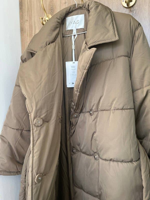 Пуховик Y.A.S длинный с поясом размер L XL новый 7