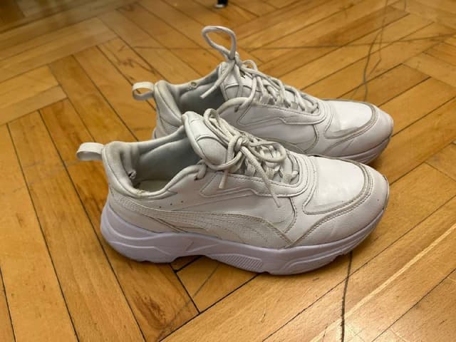 Кроссовки Puma белые мужские оригинал 40,5 нат.кожа