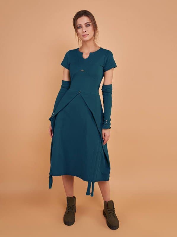 Платье-трансформер женское с митенками