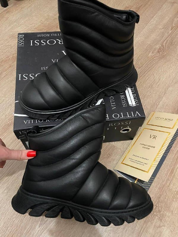 Кожаные зимние угги женские размер 39 2