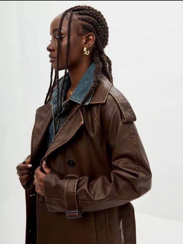 Oversize Тренч 2024 из экокожи 46/48 4