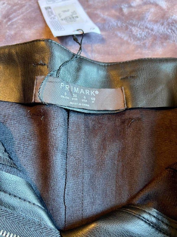 Женская кожаная юбка 36 размер 3