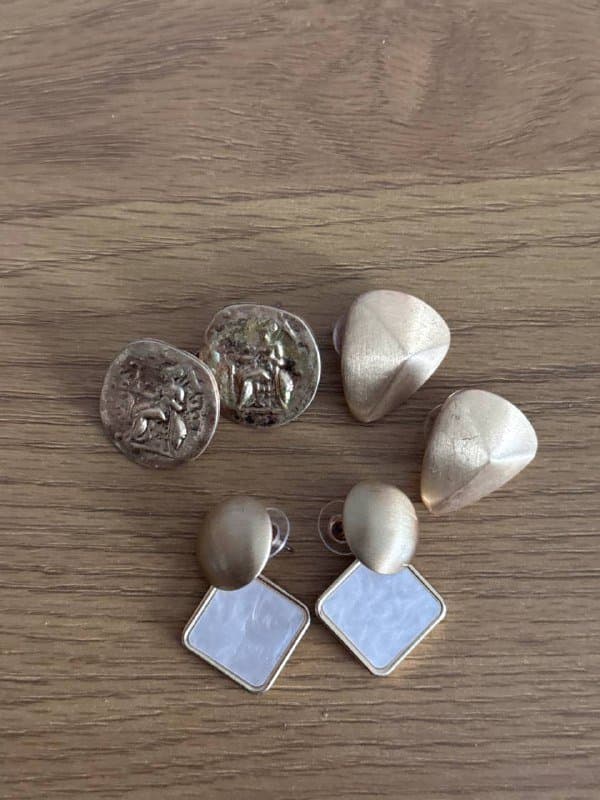 Серьги три пары