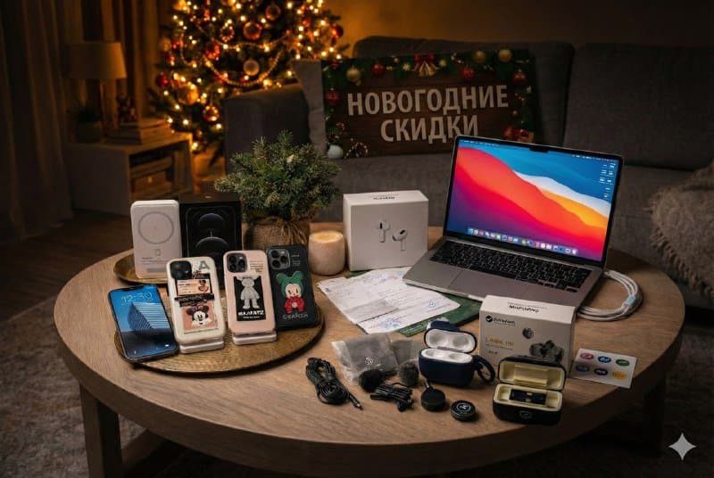 AirPods 3, iPhone 12 pro max 128Гб, Hollyland lark m2 микрофоны, MacBook Pro M1 256Гб