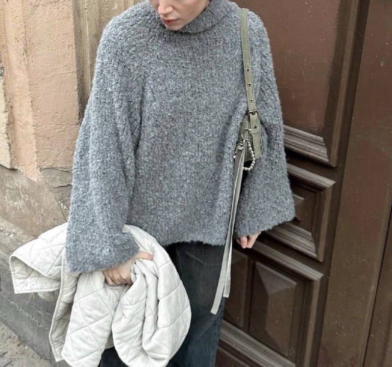 Свитер basa, винтажные штаны из дикого шелка 1