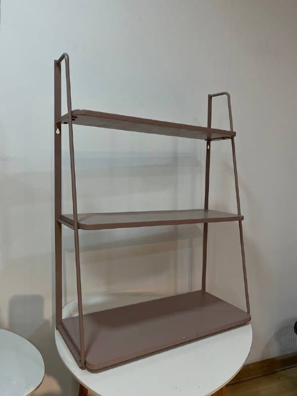 Полка стеллаж пыльно розовый 1