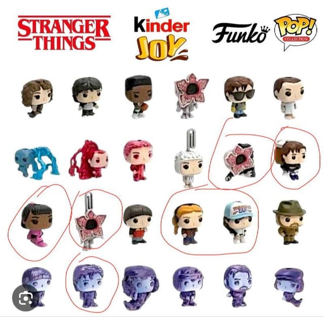 Фигурки Stranger Things Funko Pop Kinder Joy