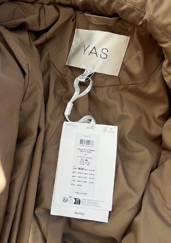 Пуховик Y.A.S с поясом длинный размер L/XL новый 7