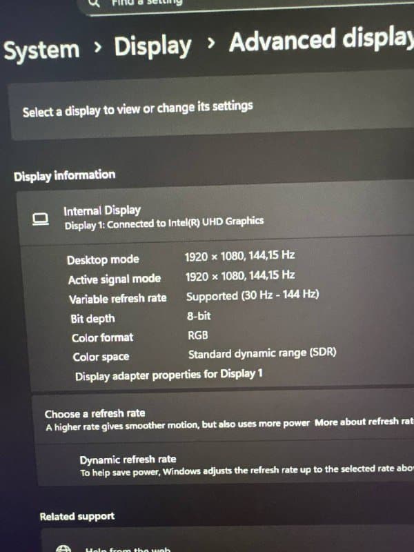 Игровой ноутбук MSI Intel i5 16GB RTX 3050 Ti 1