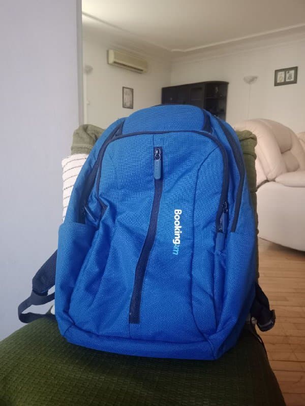 Рюкзак синий с отделением для ноутбука