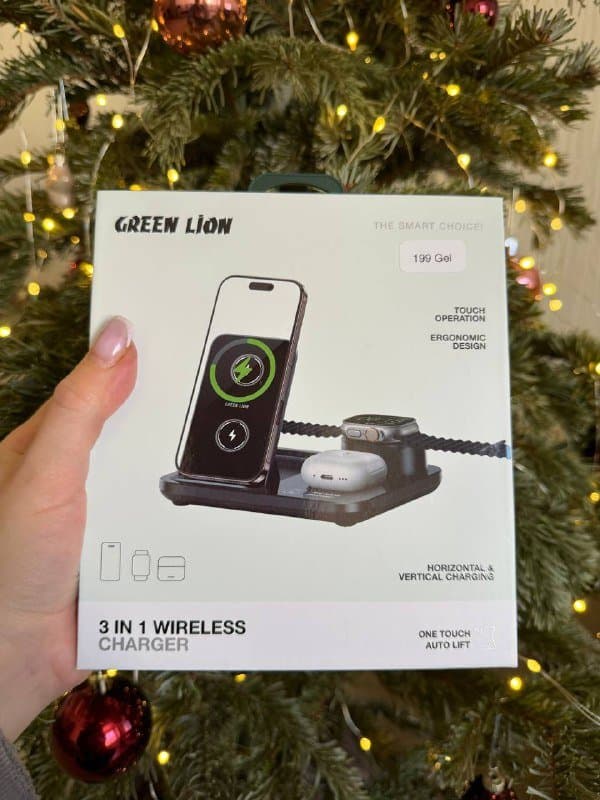 Green Lion 3-в-1 Wireless Charger, Active 10 Smartwatch, Ultra Active Smartwatch 1
