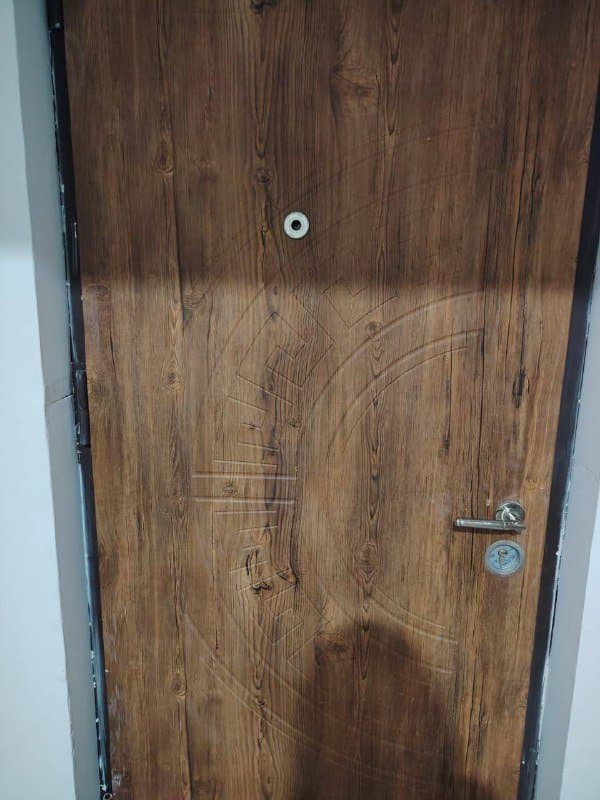 Железные двери с коробкой, 2 штуки