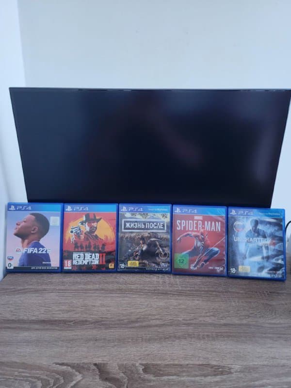 PlayStation 4 Slim 512 гб, геймпад DualShock 4, игры PS4 2