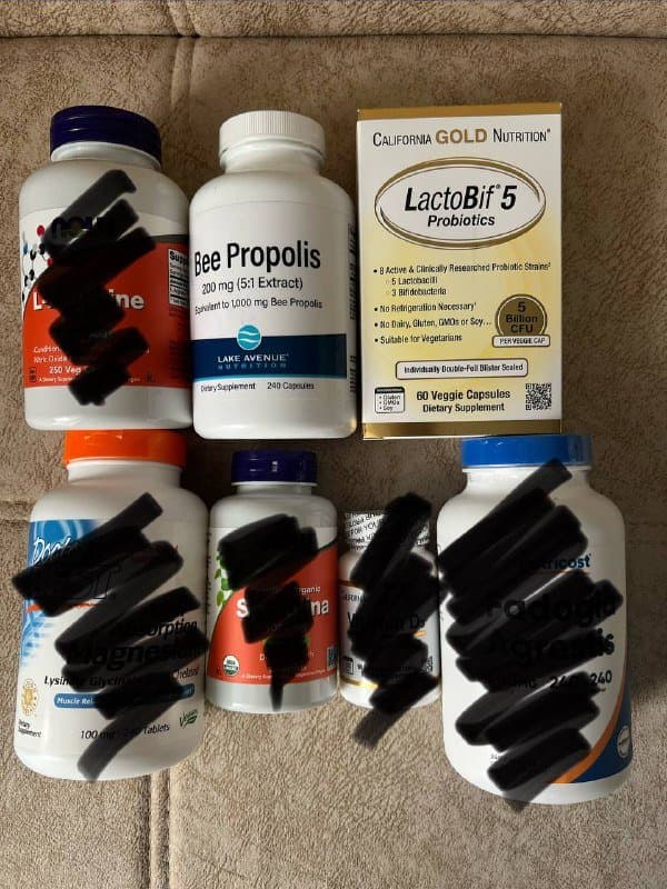 Прополис Bee Propolis 240 капсул, Пробиотик LactoBif 5 Probiotics 60 капсул