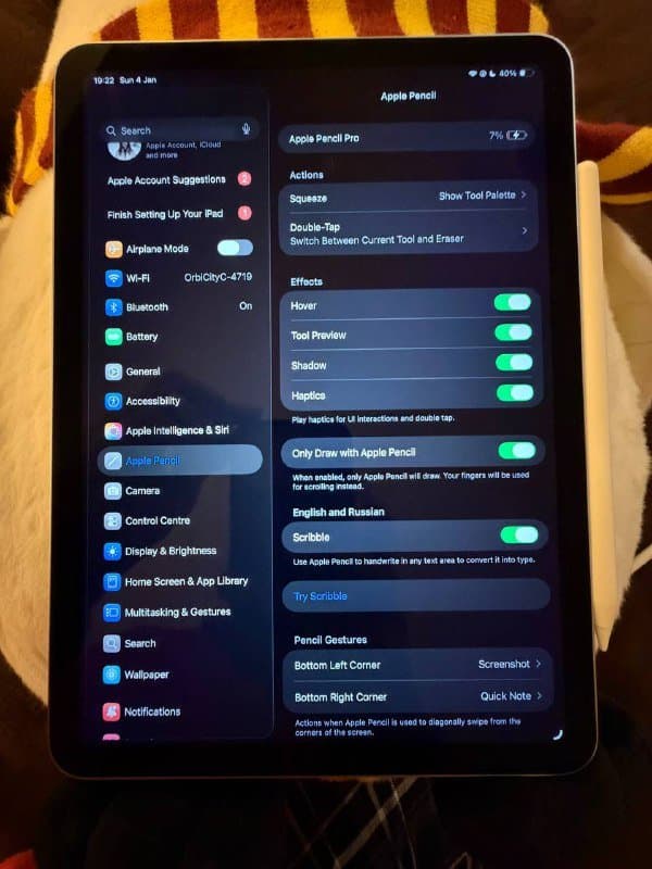 ipad air 11 inch 128gb 2024, apple pencil pro 2
