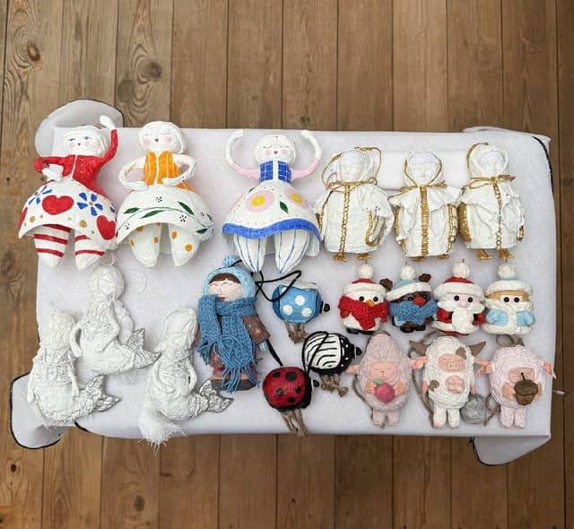 Ёлочные украшения из ваты, набор Щелкунчик