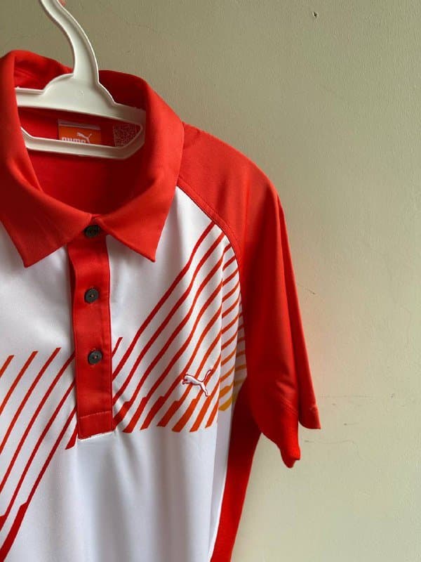 Винтажная рубашка-поло Puma мужская M 3