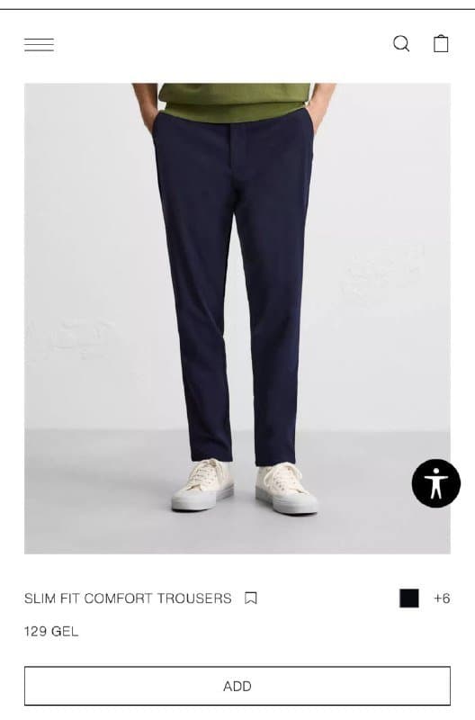 Брюки ZARA, Чёрные джинсы C&A 6