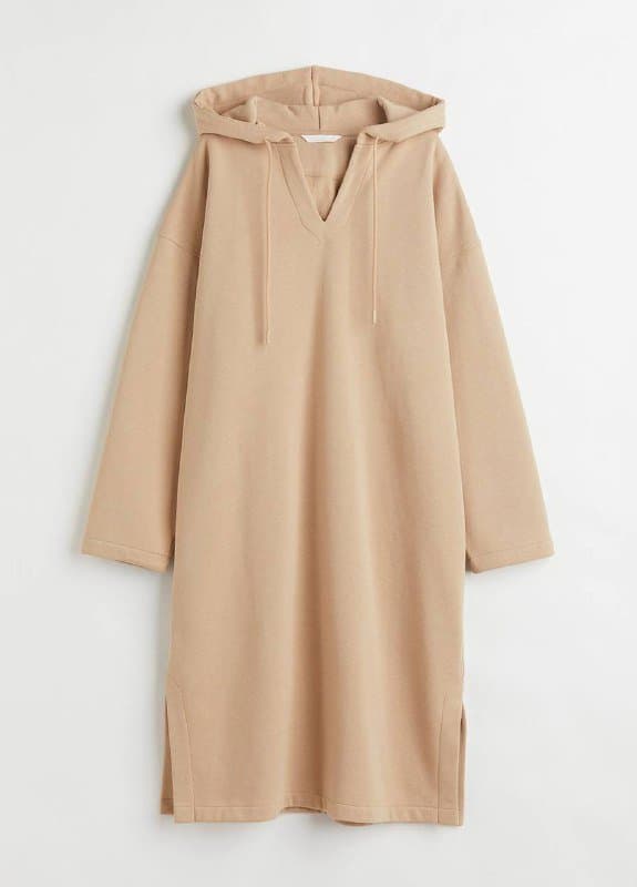Платье-толстовка с капюшоном H&M