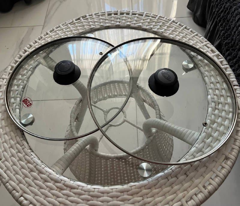 Стеклянные крышки диаметром 29 и 31 см