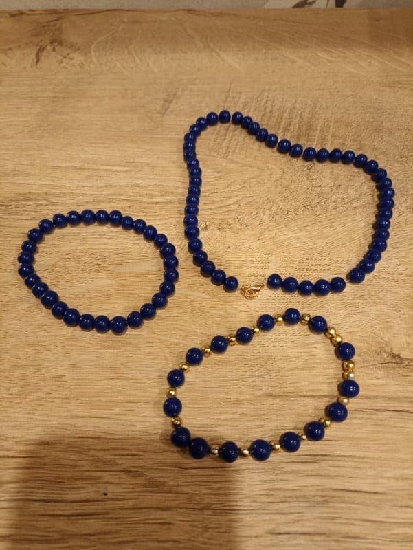 Набор ожерелье и браслеты, красные браслеты, браслеты из камней