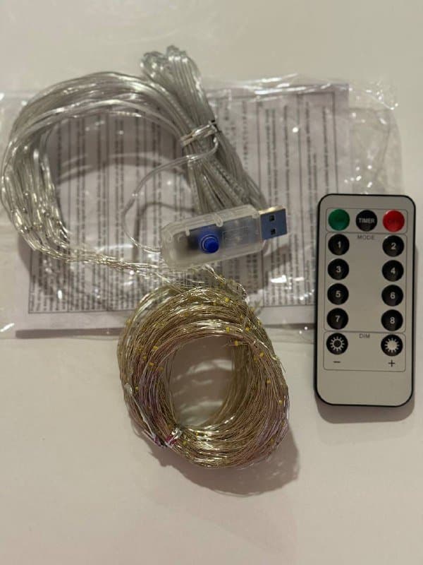 Гирлянда штора 3х3 метра 300 светодиодов с пультом