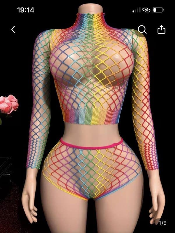 Комплект шорты и топ, серьги 1