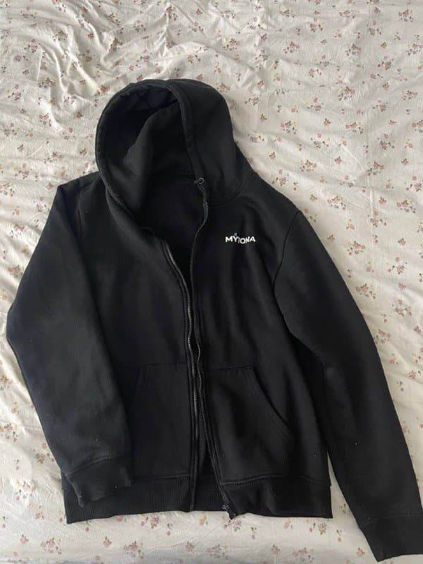 мужской худи с замком, куртка H&M, бомбер XL 1