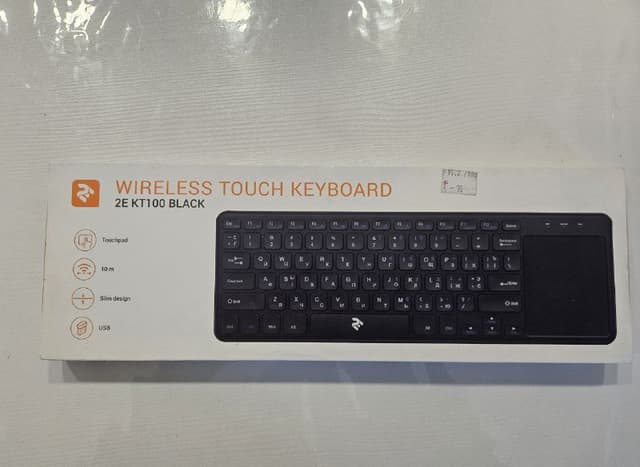 Радио-клавиатура 2E KT1000 BLACK с тачпадом