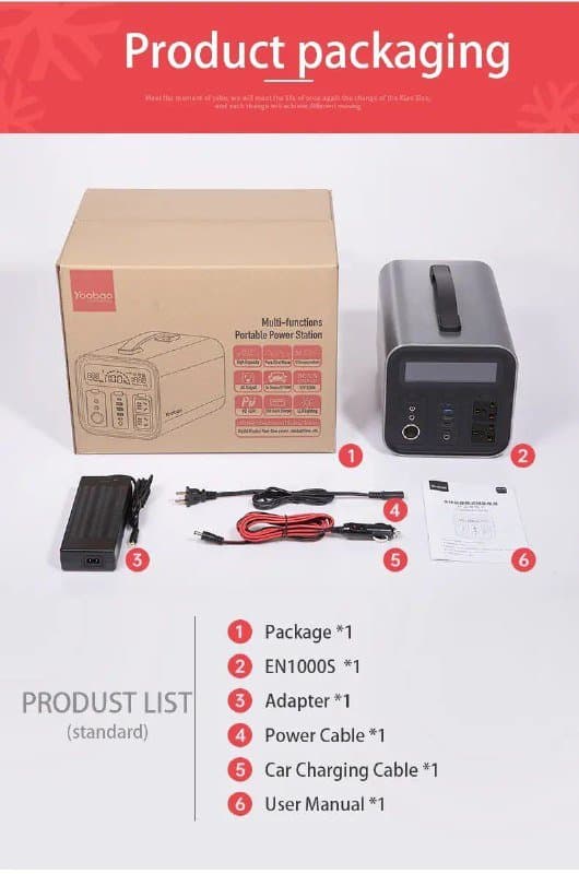 Портативная электростанция Yoobao EN1000S 1100Вт 8