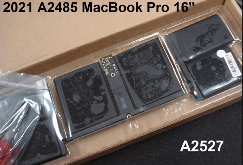 Аккумулятор A2527 для MacBook Pro 16" M1 M2 1