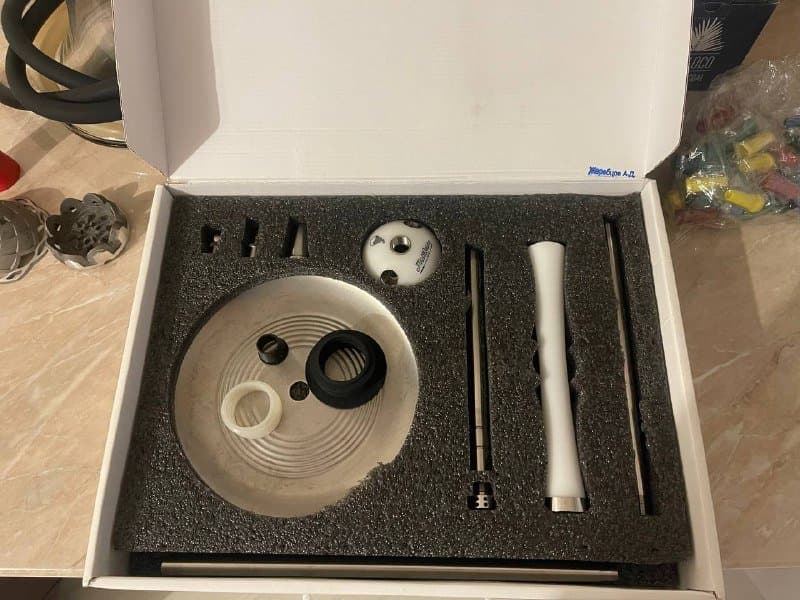 Кальян MattPear нержавейка с комплектом 3