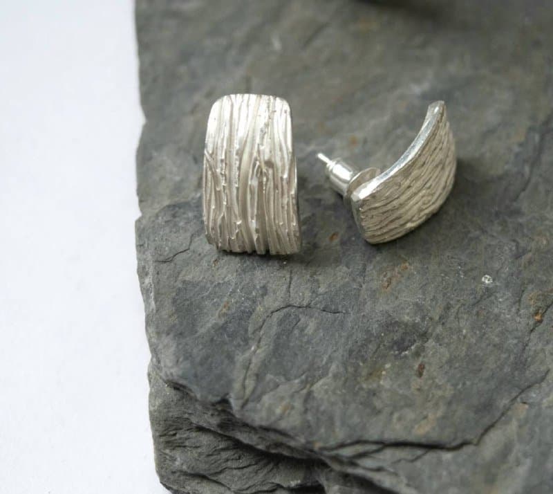 Серьги пусеты серебро